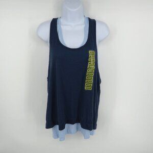 Tangerine Women's Double Layer Tank Top Medium Blue NWT